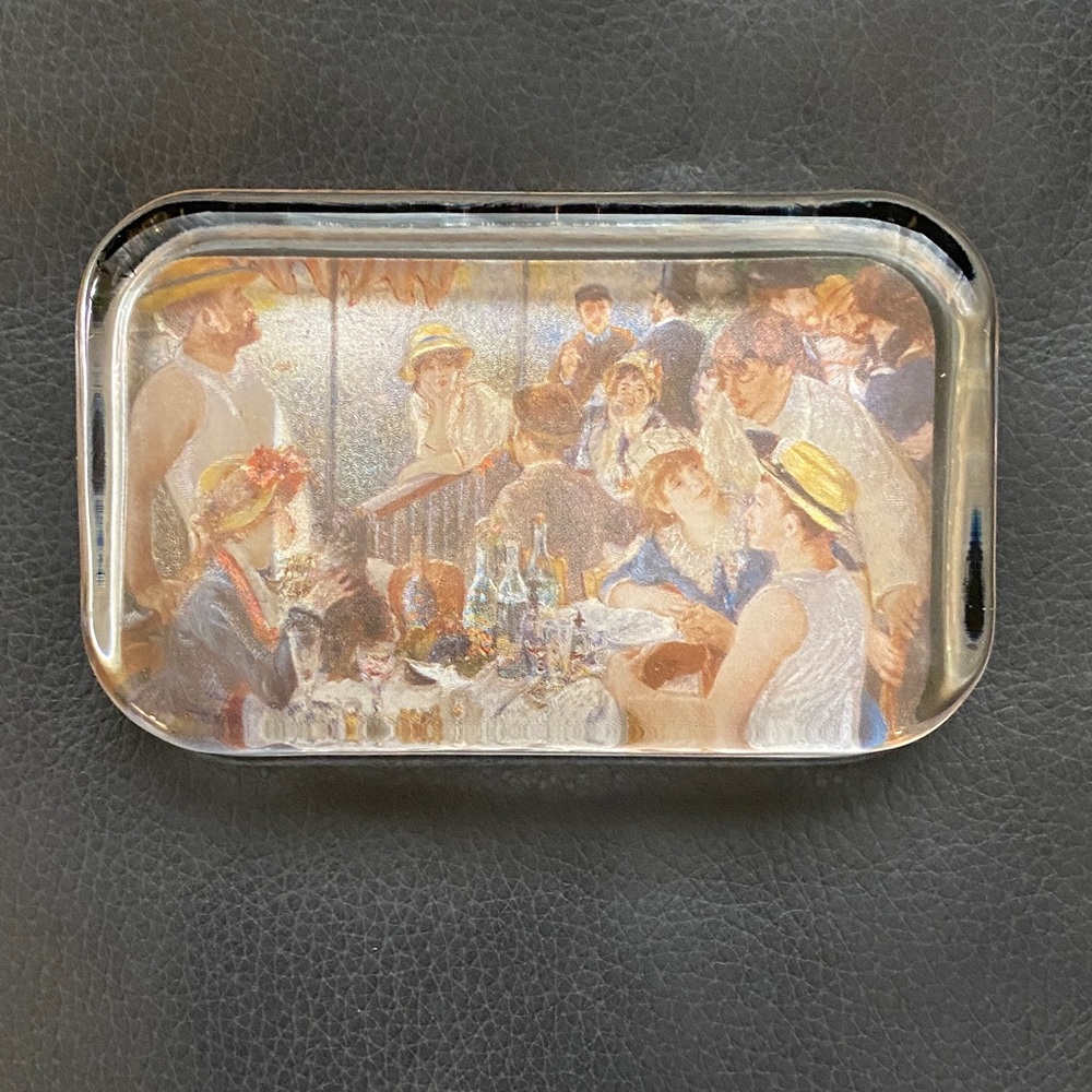 Vintage glass paperweight